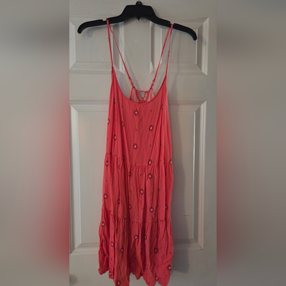 Mudd Coral Dress with Floral Design